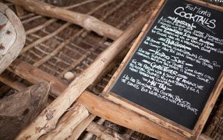 Manta Resort Tanzania Cocktail Menu Beach