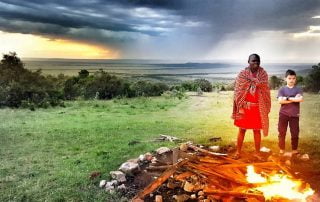 Campefire time at House in the Wild with Albatros East Africa