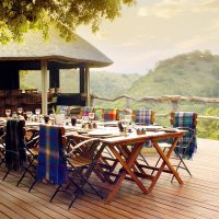 Tree Tops dining at Lalibela Game Reserve